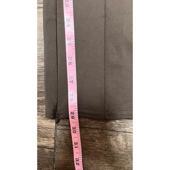 Alo Yoga Brown High Waist Flare Leggings Front Slit Bootcut S 29” Clean Girl - Picture 5 of 10